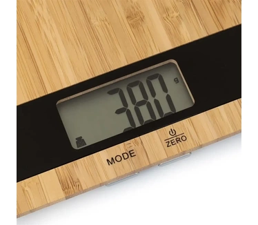 Princess 492944 Keukenweegschaal Pure – Stijlvol bamboe – 5 kilogram, bruin