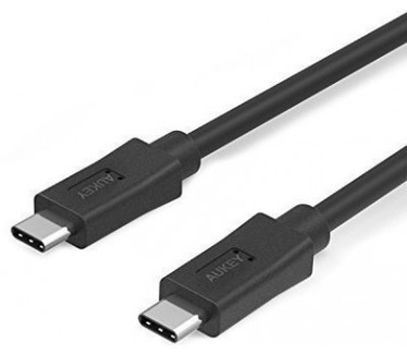 Aukey USB-C Male to USB-C Male kabel CB-C2 - 80cm - Black
