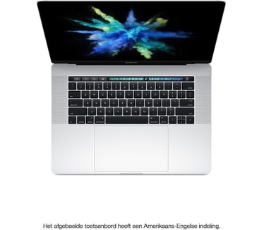 Apple MacBook Pro 15 inch Touch Bar en Touch ID (2,9GHz i7 / 16GB / 512GB) - Zilver - IE Keyboard