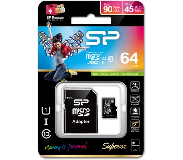 Silicon Power 64GB microSDHC Superior