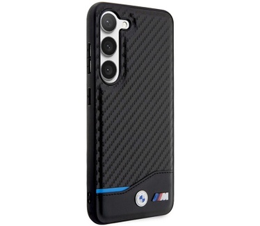 BMW M Blue Line Back Case Samsung Galaxy S23 Plus (S916) - Zwart Zwart