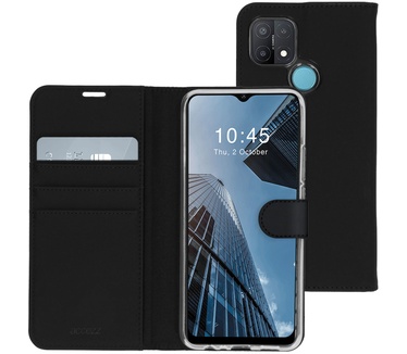 Accezz Wallet Softcase Bookcase Oppo A15 - Zwart