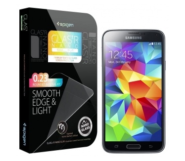 Spigen Spigen Screen Protector Glas.tR Nano Slim Samsung Galaxy S5