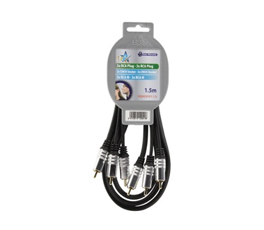 HQ Products 3x RCA - 3x RCA 1.5m