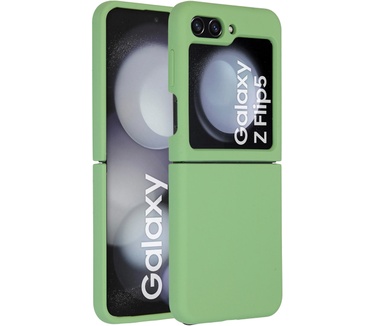 Accezz Liquid Silicone Backcover Samsung Galaxy Z Flip 5 - Groen