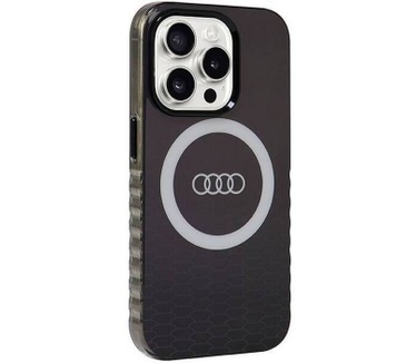 Audi IML Big Logo Back Case - Apple iPhone 15 Pro (6.1") - Zwart Zwart