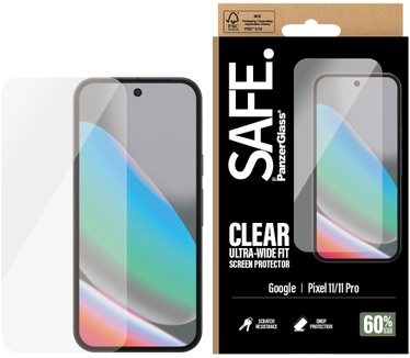 PanzerGlass SAFE. by PanzerGlass® Screen Protector Google Pixel 11 | 11 Pro | Ultra-Wide Fit