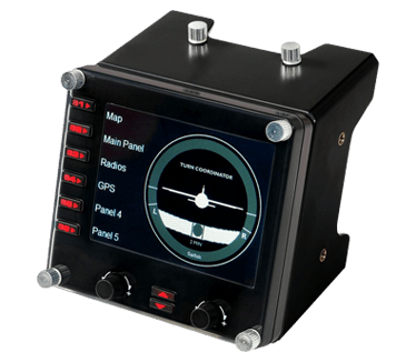 Logitech G Flight Instrument Panel Zwart