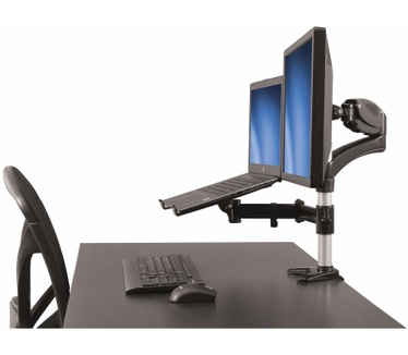 Startech.com Monitor arm met laptop standaard- One-Touch verstelbare hoogte