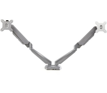 Startech.com Monitor arm voor 2 schermen bureausteun met geïntegreerde 2-poorts USB passthrough