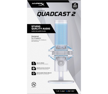 HyperX HyperX QuadCast 2 - USB-microfoon (Frost)