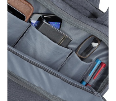 Rivacase 7530 grey Laptop Canvas bag 15.6 / 6