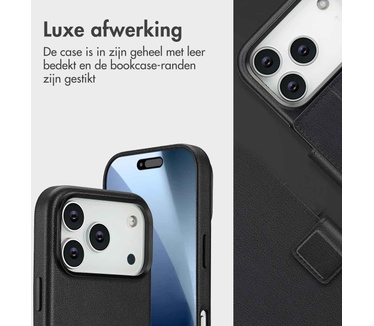 Accezz Leather Bookcase 2-in-1 met MagSafe