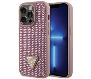 Guess Rhinestones Back Case - iPhone 14 Pro Max (6.7") - Roze Roze