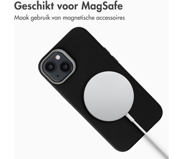 Accezz Mesh Backcover met MagSafe voor de Apple iPhone 14 / 13 - Zwart