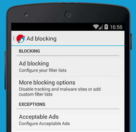 AdBlock browser Android