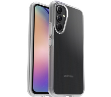 Otterbox OtterBox Drop Protection-bundel voor Galaxy A54 5G; React doorzichtige behuizing getest volgens militaire standaard en prestatie glazen schermbeschermer 2x antikrastechnologie (Galaxy A54 5G) Transparant
