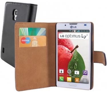 Mobiparts Mobiparts Classic Wallet Case LG Optimus L7 II Black