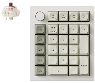 Keychron Q0 Max QMK, Jupiter Brown, Wit