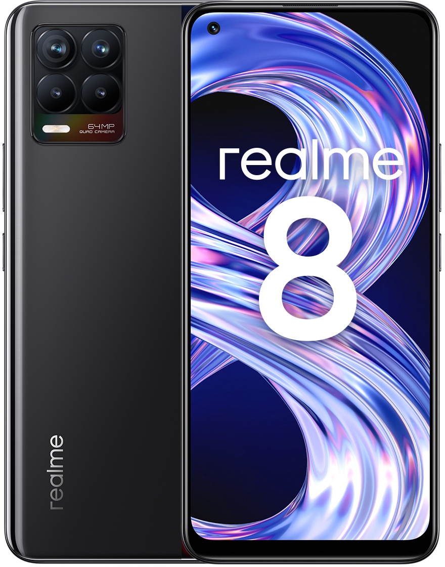 Realme 8, 6GB ram Zwart Kenmerken Tweakers
