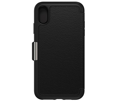 Otterbox Strada Premium Leather Folio Case (iPhone XS Max) Zwart