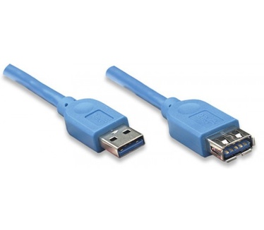 Techly USB 3.0 Extension Cable A Male / A Female 0.5m blue ICOC U3-AA-005-EX