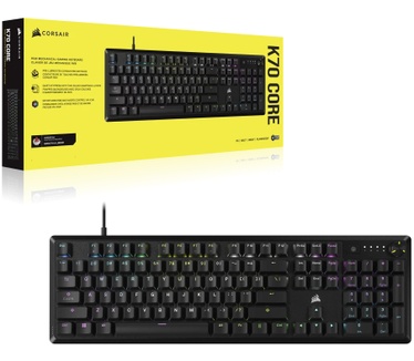 Corsair K70 Core RGB, Qwerty US, zonder polssteun