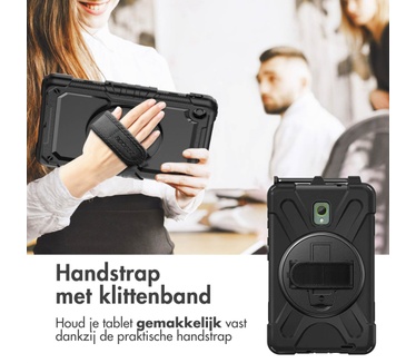 Accezz Full Protective backcover met strap voor de Samsung Galaxy Tab Active 5 - Zwart