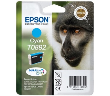 Epson inktpatroon Cyan T0892 DURABrite Ultra Ink