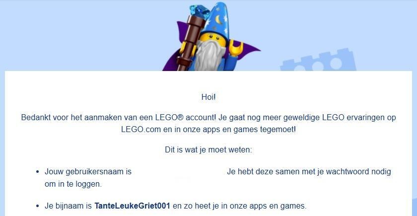 Lego-account