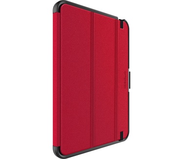 Otterbox OtterBox Symmetry Folio-hoes voor iPad 10th gen, schokbestendig, valbestendig, dunne beschermende folio-hoes, getest volgens militaire standaard, Rood, Geen retailverpakking