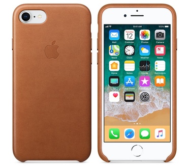 Apple Leren hoesje voor iPhone 8/7 Zadelbruin