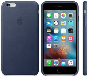 Apple iPhone 6s Plus Leather Case  Blauw
