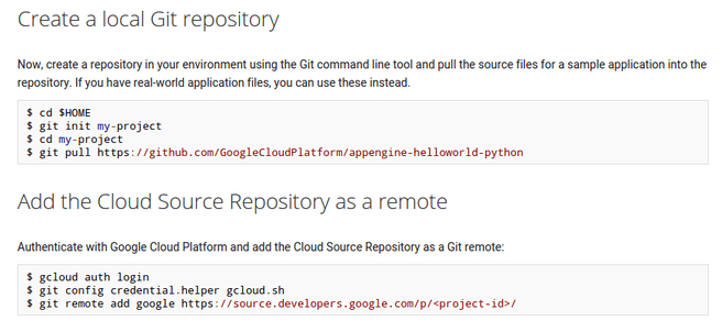 google cloud source repository