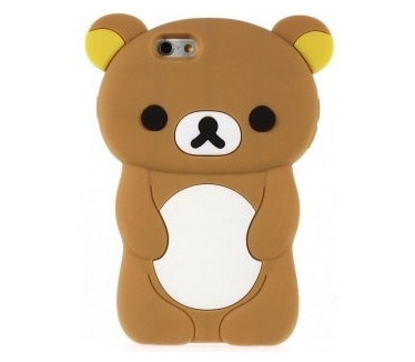 qMust Apple iPhone 6 / 6s Rilakkuma Bear 3D Case - Brown
