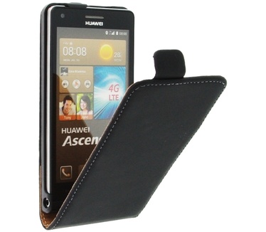 qMust Huawei Ascend G6 4G Ultra Slim Flip Cover (black)