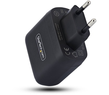 Startech.com 65W USB-C Laptoplader, Compacte GaN Oplader voor Dell, XPS, HP ProBook, MacBook Pro, Microsoft Surface Pro, Zwart