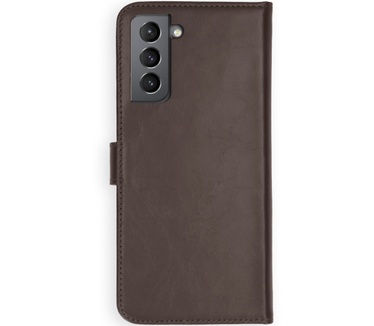 Selencia Echt Lederen Bookcase Samsung Galaxy S21 Plus - Bruin