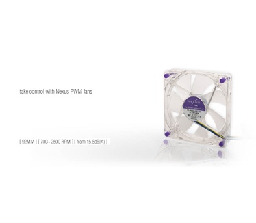 Nexus 92mm PWM Series Real Silent case fan, 92mm
