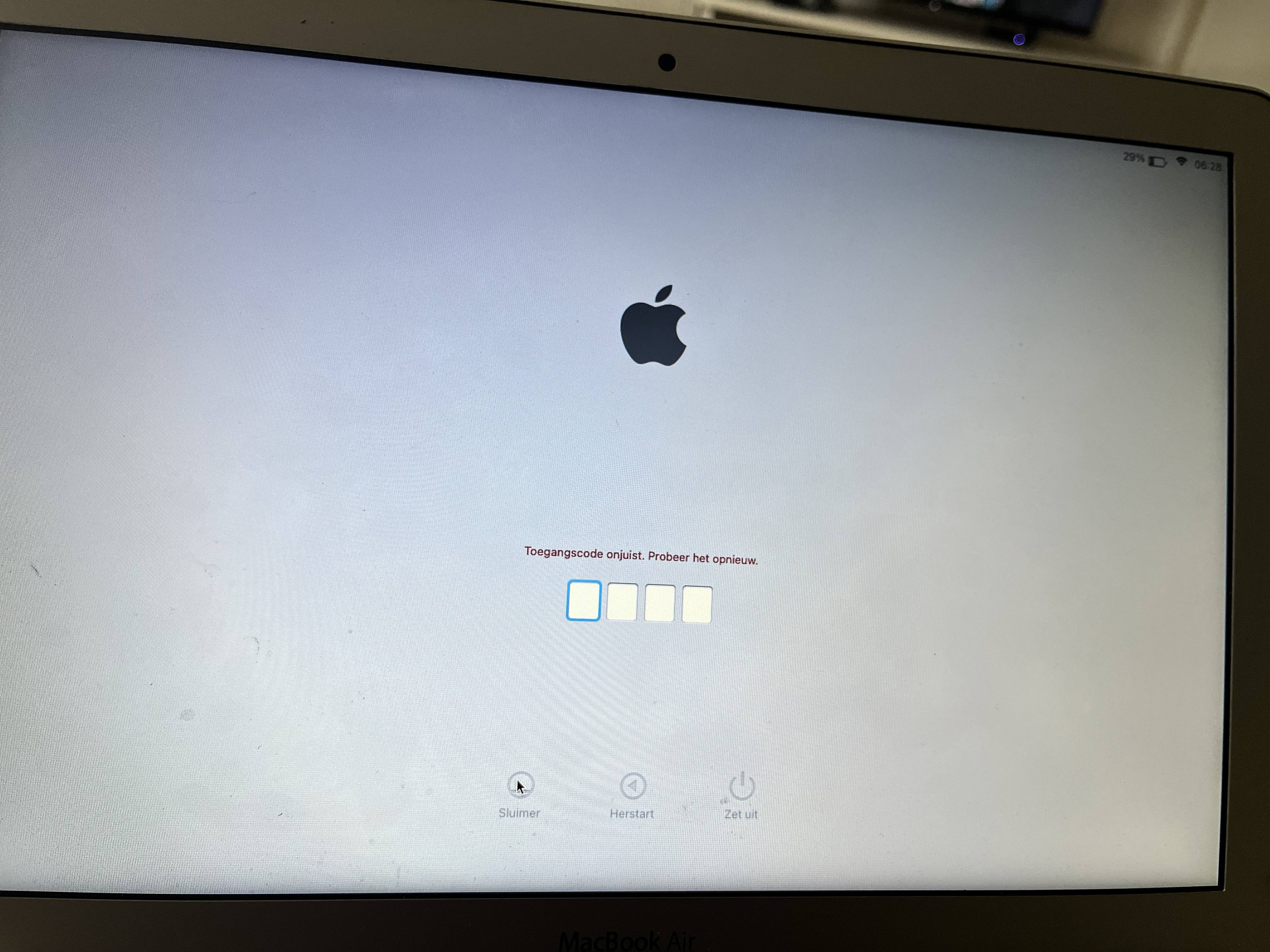 Kan niet inloggen in macbook 2017 Macs en software GoT