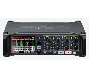 Zoom F8n Pro 32-bits multitrack-recorder voor broadcast-terreinen, 8 voorversterkers