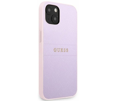 Guess Saffiano Back Case voor Apple iPhone 13 Mini (5.4") - Paars Paars