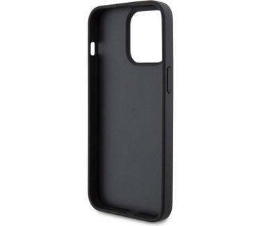 Ferrari Stitched Lines Back Case - iPhone 15 Pro (6.1") - Zwart Zwart