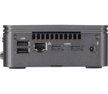 Gigabyte BRIX Intel Core I3-10110U, 1x M.2 SSD (2280), 2.5" SATA HDD/SSD, AC 3168, 6 X USB 3.2 Gen2, Gigabit LAN, SO-DIMM DDR4 Barebone - Zwart