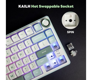 Royal Kludge RKR75 ISO-ES Hot-Swappable Switch Silver Speed