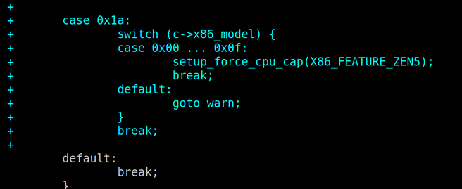 Zen5 linux kernel