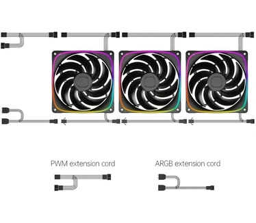 Geometric Future Squama 2503-14B Triple Pack, 140mm