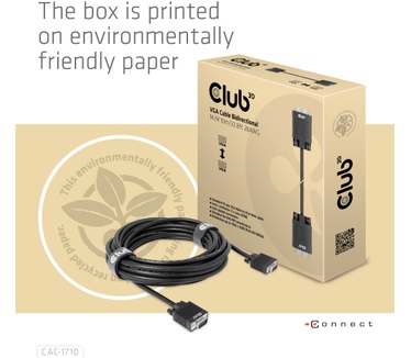 Club 3D VGA Cable Bidirectional M/M 10m/32.8ft 28AWG