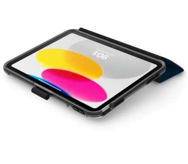 Otterbox OtterBox Symmetry Folio-hoes voor iPad 10th gen, schokbestendig, valbestendig, dunne beschermende folio-hoes, getest volgens militaire standaard, Blauw