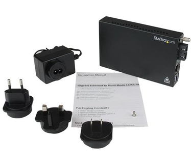 Startech.com Gigabit Ethernet Multi-Mode Glasvezel Converter SC 550m 1000 Mbit/s